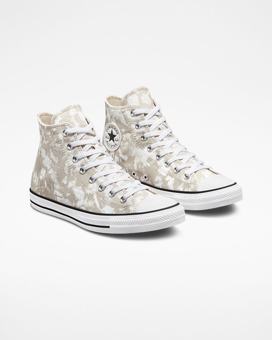 Dámské Boty Vysoké Converse Chuck Taylor All Star Dip Dye Šedé Bílé Černé | CZ LAYG65